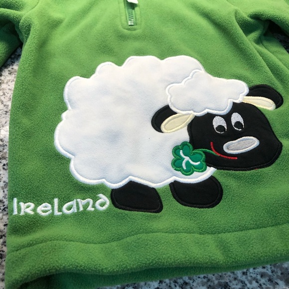 Sweatshirt-Ireland sheep green boy girl - Picture 2 of 3